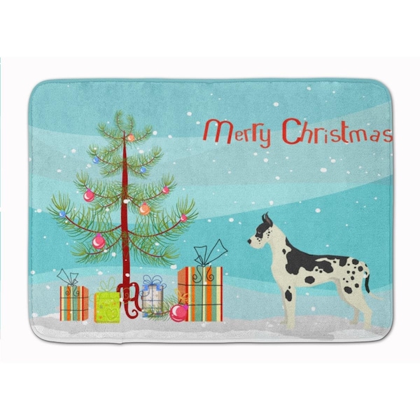 Carolines Treasures Great Dane Christmas Tree Machine Washable Memory Foam Mat CK3542RUG - main
